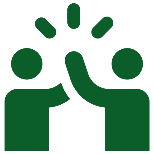 High five team collaboration icon