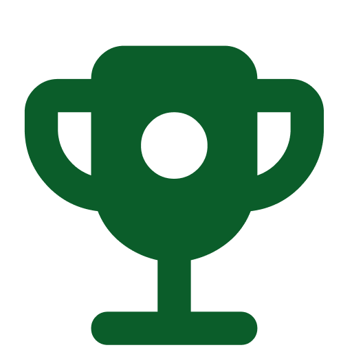 Trophy cup recognition award icon