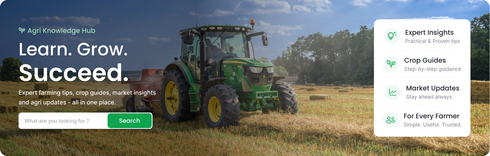 Agri Knowledge Hub — Learn, grow, and succeed with expert farming guides